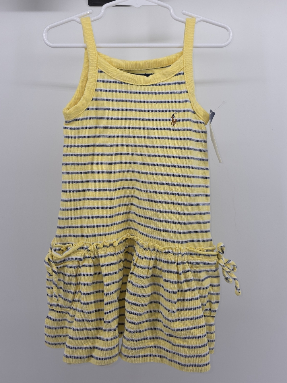 Ralph Lauren Yellow Striped Girls' Tank Dress